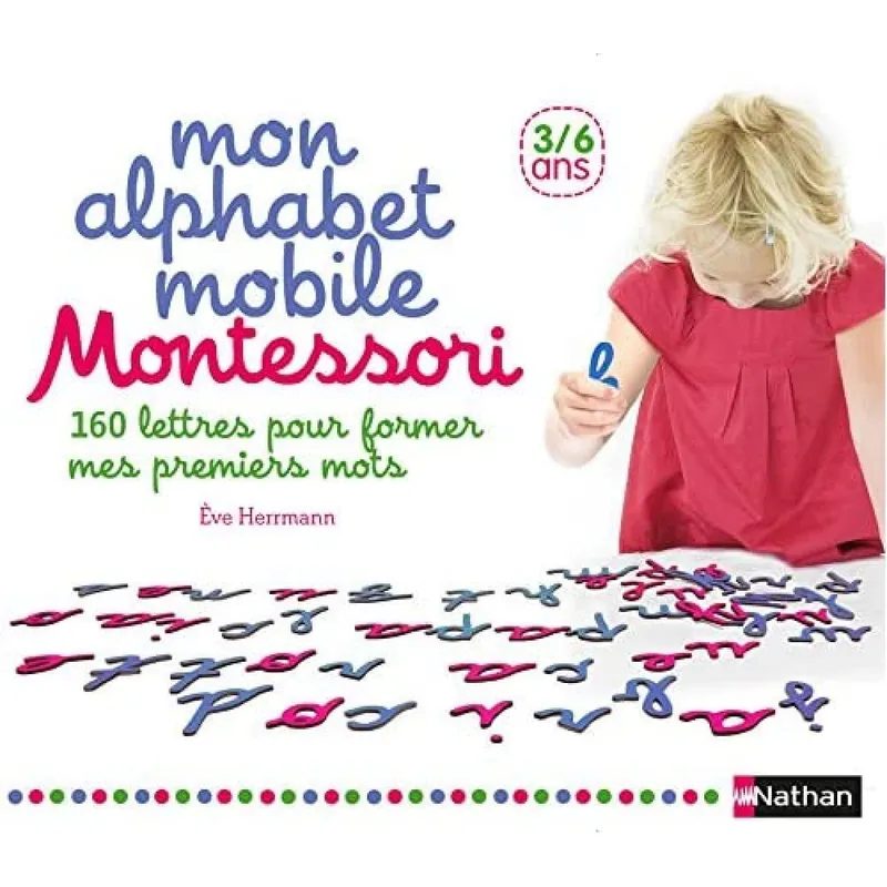 Mon alphabet mobile Montessori - lettres mobiles 3/6 ans