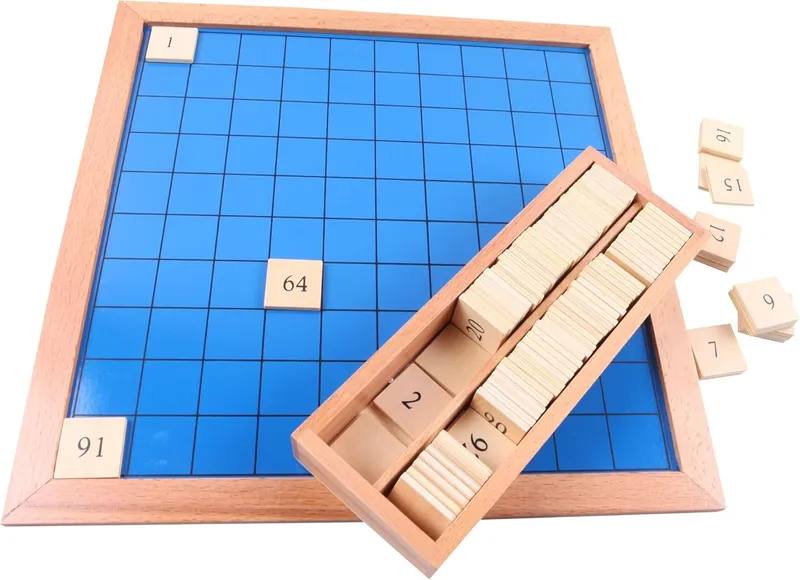 Montessori-Store Table des centaines Chiffres en français