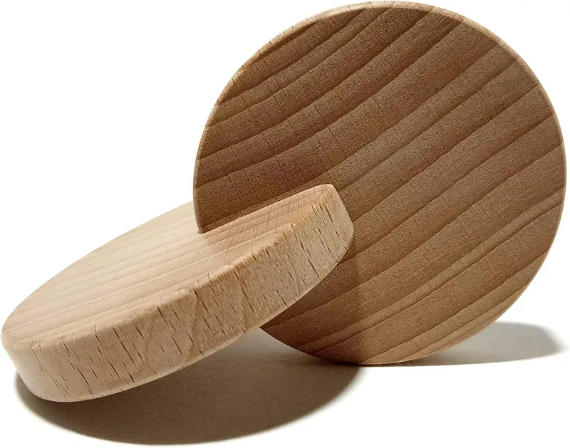 Syabro - Hochet jouet bébé, Anneaux de dentition en bois, double disque Montessori, disques de verrouillage