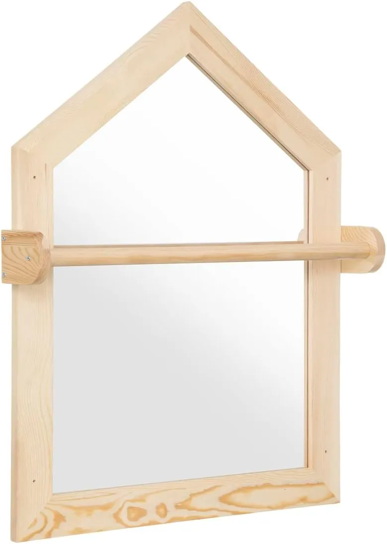 Atmosphera - Miroir évolutif en Bois 70 x 90 cm pour Chambre d'enfant